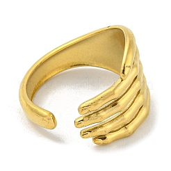 304 Stainless Steel Open Cuff Ring&nbsp;RJEW-C067-17G