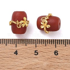 Frosted Natural Carnelian(Dyed & Heated) Column Beads&nbsp;GG-D002-13G-01