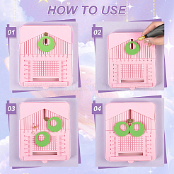 1Pc Rectangle PLA Polymer Clay Earring Hole Punch Tool&nbsp;CELT-UN0001-06