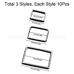 30Pcs 3 Style Brass Linking Rings&nbsp;KK-CN0001-55