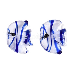 Handmade Transparent Lampwork Beads&nbsp;LAMP-N042-20