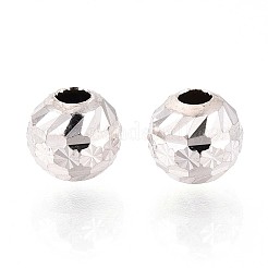 Textured 925 Sterling Silver Beads&nbsp;STER-T008-45S-02