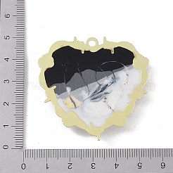 Rack Plating Alloy Enamel Pendants&nbsp;FIND-I038-16