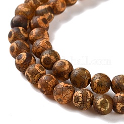 Dyed & Heated Tibetan Style dZi Beads Strands&nbsp;G-P564-A01-01B