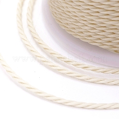 Round Waxed Polyester Cord&nbsp;X-YC-G006-01-1.0mm-12