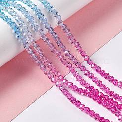 Transparent Glass Beads Strands&nbsp;GLAA-E036-07I