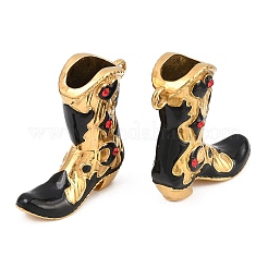 304 Stainless Steel Enamel with Rhinestone Pendants&nbsp;STAS-Z202-06G-01