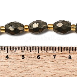 Natural Pyrite Beads Strands&nbsp;G-Z131-F01-01