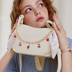 Fruit Alloy Enamel Pendant Purse Chains&nbsp;AJEW-AB00097