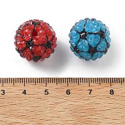 Sports Resin Rhinestone Beads&nbsp;OACR-D307-04