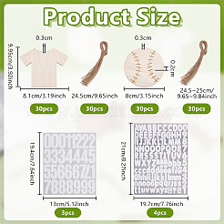 2 Styles Unfinished Wood Pendant Decorations&nbsp;DIY-OC0015-98
