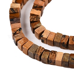 Natural Picture Jasper Beads Strands&nbsp;G-N342-74