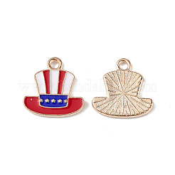 American Flag Style Alloy Enamel Pendants&nbsp;ENAM-K067-33