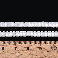 Electroplate Imitation Jade Glass Beads Strands&nbsp;EGLA-N022-09A-D03