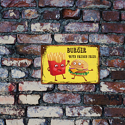 Rectangle Metal Iron Sign Poster&nbsp;AJEW-WH0157-310