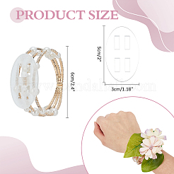 5Pcs Alloy Rhinestone Multi-strand Bangles for Women&nbsp;BJEW-WR0001-03G