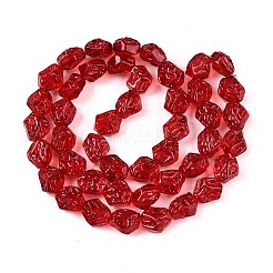 Electroplate Glass Beads Strands&nbsp;EGLA-N012-08N