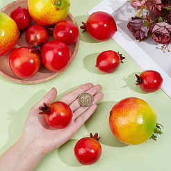 15Pcs 4 Styles LDPE Foam Simulation Pomegranate Model&nbsp;AJEW-PH0008-30