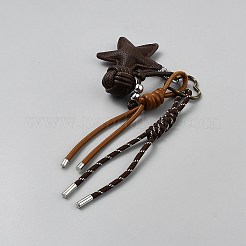 Imitation Leather & Alloy Pendant Decoration&nbsp;KEYC-SZC0008-03B