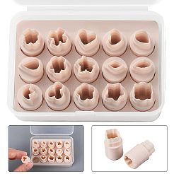 15Pcs 15 Styles Plastic Clay Molds&nbsp;DIY-WH20032-50