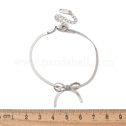 304 Stainless Steel Herringbone Chains Bracelets&nbsp;BJEW-C084-01P