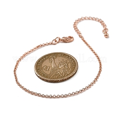 Brass Rolo Chain Bracelets for Women&nbsp;BJEW-G735-05RG