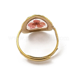 316 Stainless Steel with Epoxy Resin Ring&nbsp;RJEW-Z031-02A