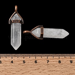 Natural Quartz Crystal Pendants&nbsp;G-H360-01R-08