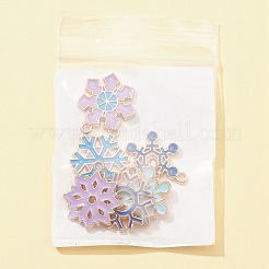 6Pcs 6 Styles Christmas Zinc Alloy Enamel Pendants&nbsp;FIND-FS0001-78