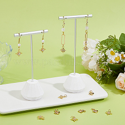 12Pcs 2 Styles Brass Micro Pave Cubic Zirconia Pendants&nbsp;KK-DC0004-83