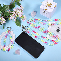 12Pcs Acrylic Link Phone Hand Strap Chains&nbsp;HJEW-PH02159