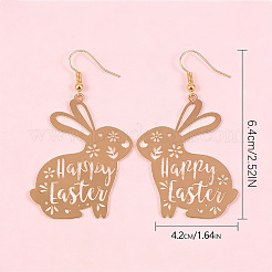 Easter Brass Dangle Earrings&nbsp;FS-WG493AD-01