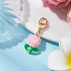 Flower Glass Seed Beads Beaded Pendant Decorations&nbsp;HJEW-MZ00195
