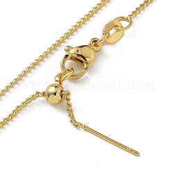Brass Twisted Chain Necklaces&nbsp;NJEW-M083-01G-01