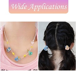 30Pcs 5 Colors Electroplate Transparent Acrylic Beads&nbsp;PACR-CJ0001-41