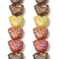 Painted Glass Beads Strands&nbsp;GLAA-Z021-10