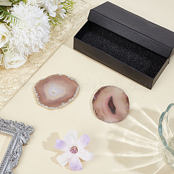 2Pcs Natural Agate Display Decorations&nbsp;DJEW-PA0001-03
