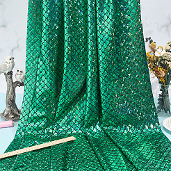 1M Fish Scale Pattern Spandex Fabrics&nbsp;DIY-CY0003-51B