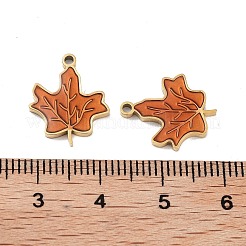 Ion Plating(IP) 316 Stainless Steel Enamel Pendants&nbsp;STAS-U014-71G-01