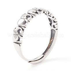Elephant 925 Sterling Silver Adjustable Rings for Men Women&nbsp;STER-G032-03AS