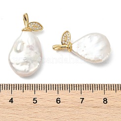 Baroque Natural Keshi Pearl Pendants&nbsp;PALLOY-JF05491