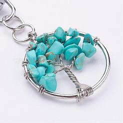 Synthetic Turquoise Keychain&nbsp;KEYC-P032-C12