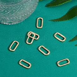Brass Spring Gate Rings&nbsp;FIND-WH0127-90G