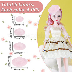 24Pcs Mini Handmade Plastic Doll Hats&nbsp;DIY-DR0001-65