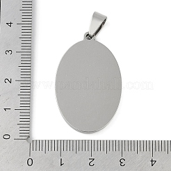 Non-Tarnish 201 Stainless Steel Pendant Cabochon Settings&nbsp;STAS-L279-012P-01
