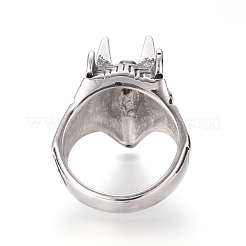 304 Stainless Steel Wide Band Rings&nbsp;RJEW-D073-22-ASP