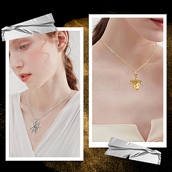 10Pcs 2 Colors 304 Stainless Steel Cable Chain Necklace&nbsp;NJEW-SC0001-25