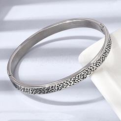 304 Stainless Steel Hinged Bangles&nbsp;BJEW-D408-21P