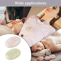 2Pcs 2 Styles  Natural Rose Quartz & Serpentine Massage Tool&nbsp;MRMJ-NB0001-20