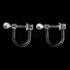 Resin Clip-on Earring Findings&nbsp;FIND-H046-08